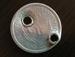 Conrad Langaards 75-års jubileumsdollar..Den ble satt opp so