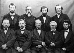 Lærarane ved "Molde lærd og realskole" i 1868. .(Sei "Molde 