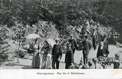 Fra Kroningsreisen i 1906..På vei til Slettafossen.