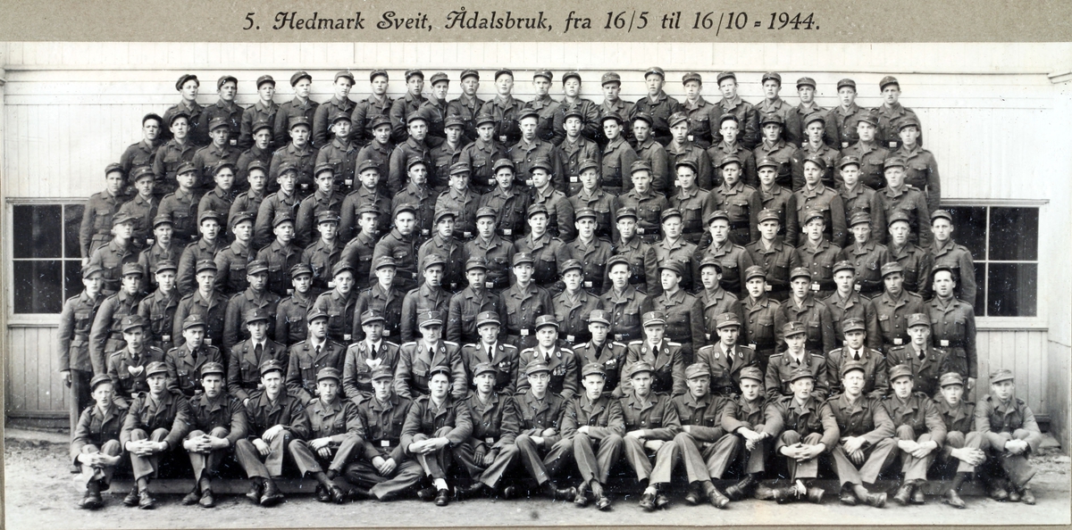 5. Hedmark Sveit, Ådalsbruk fra 16.5 til 16.10 1944. AT-tjenesten. Løten.