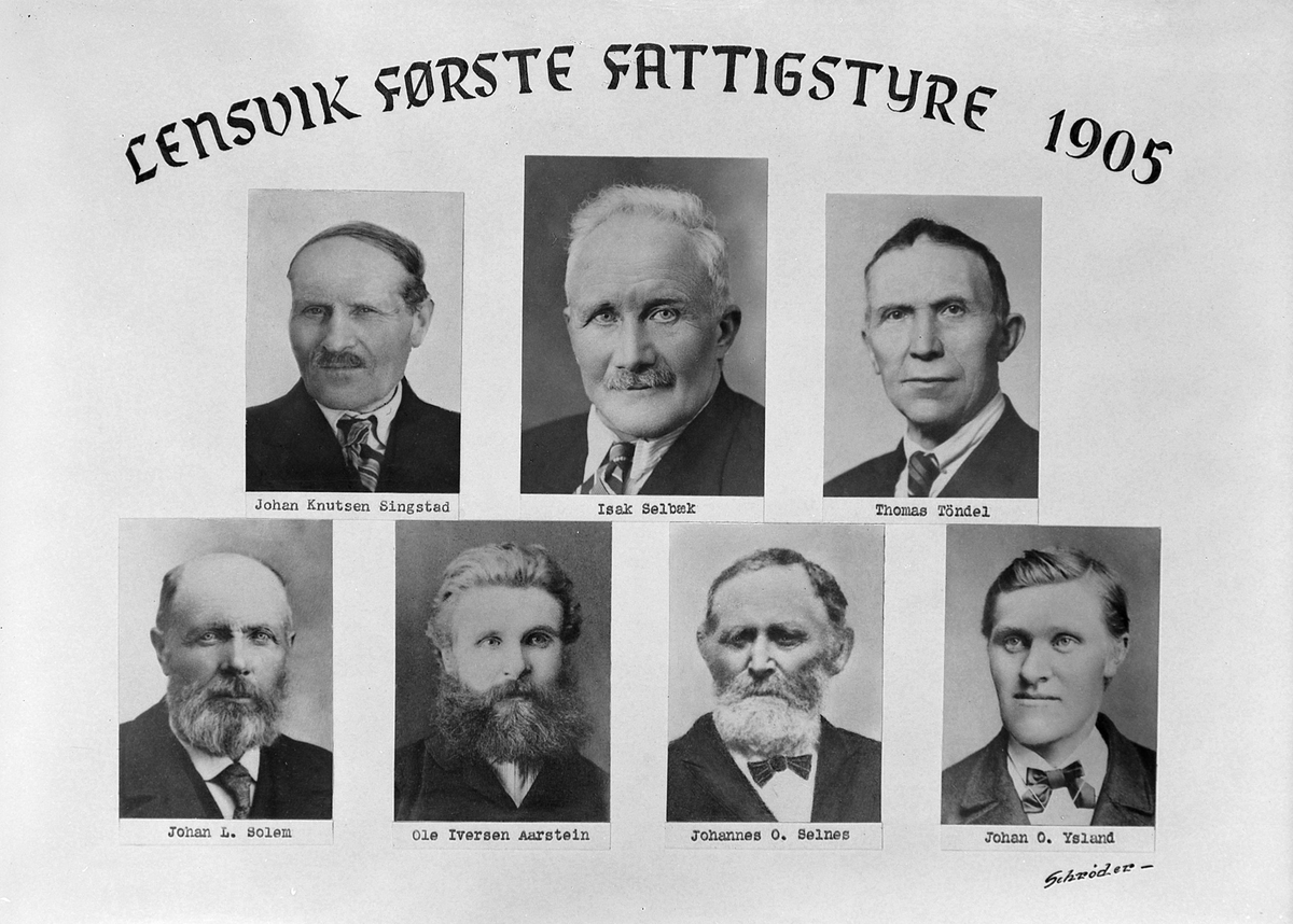 Lensvik første fattigstyre 1905