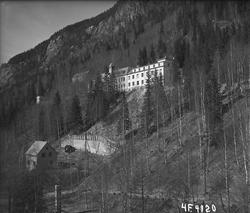 Rjukan sykehus og lasarettet, foto tatt fra kirketårnet. Bol