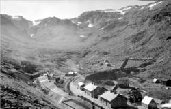 Oversiktsbilde over Myrdal stasjon sett fra nordøst