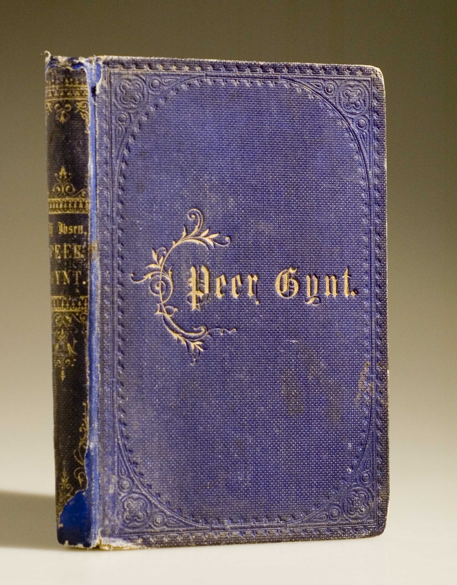 Oppstillingsliste: " Bok / Innbundet (originalbind) / Henrik Ibsen: Peer Gynt (1867)."
