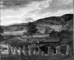 Oslo Hospital, Oslo 1699. Maleri av Jacob Coning (1648-1724)