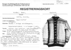 Kofte, kvinne, Strikking