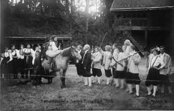 Postkort. Norsk Folkemuseums St. Hansfest 1916.