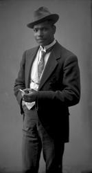 Portrett, mann av afrikansk opprinnelse, Demetric Guimaraes.