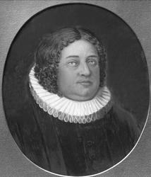 Avfotografering. Portrett av en prest, Anders Jonassen Daae.