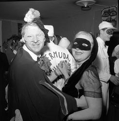 Kronprinsens gate 17, Oslo, 29.01.1956. Karneval i Ingeniøre