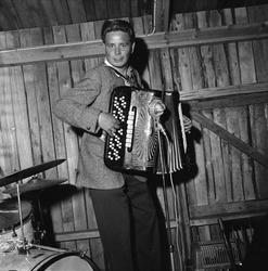 Finnskogen, august 1956. Marken. Musiker.