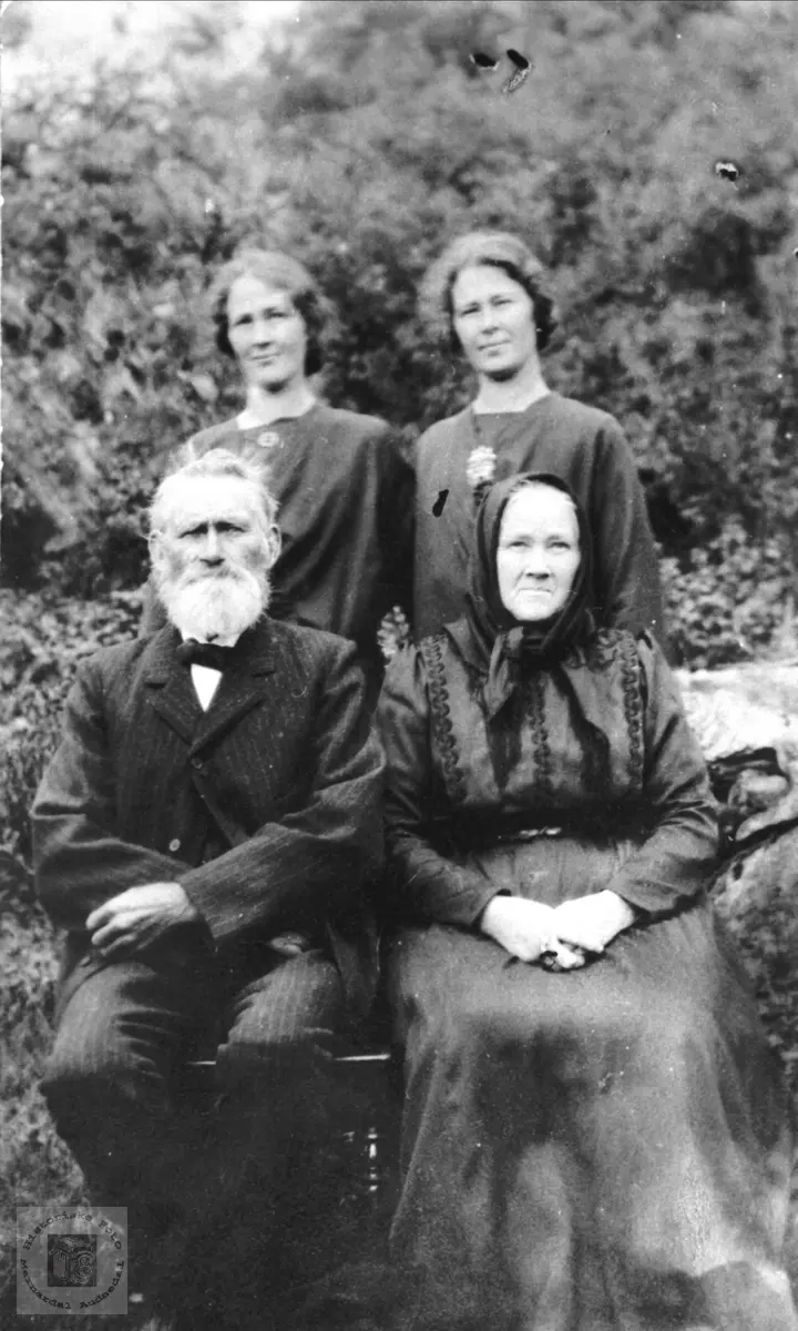 Familiebilde fra Usland, Øyslebø.