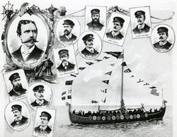 Mannskapet ombord i "Viking" (b.1893, A/S Framnæs mekaniske 