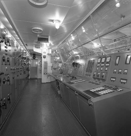 Bild från kontrollrummet på fartyg 116-119, troligen från 116 S/S Vorkuta PT 57.