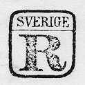 Rek-stämpel i två fält, med i det övre "Sverige" och i
detundre "R". Enligt cirk 18821011 skulle en stämpel av denna
typfr.o.m. 18821101 användas på alla rekommenderade försändelser.