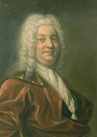 Porträtt i olja av överpostdirektör Frederik von Schantz.

Duken är fäst på en plåt. En mässingsskylt med text: "Fr von Schantz,
Öfverpostdirektör 1737-1743" tillhör.