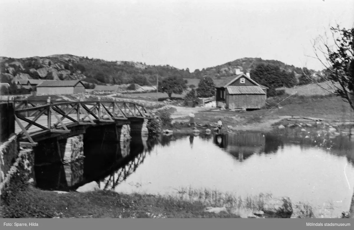 Stensjöbrygga i Gunnebo, Mölndal. Juli 1894.