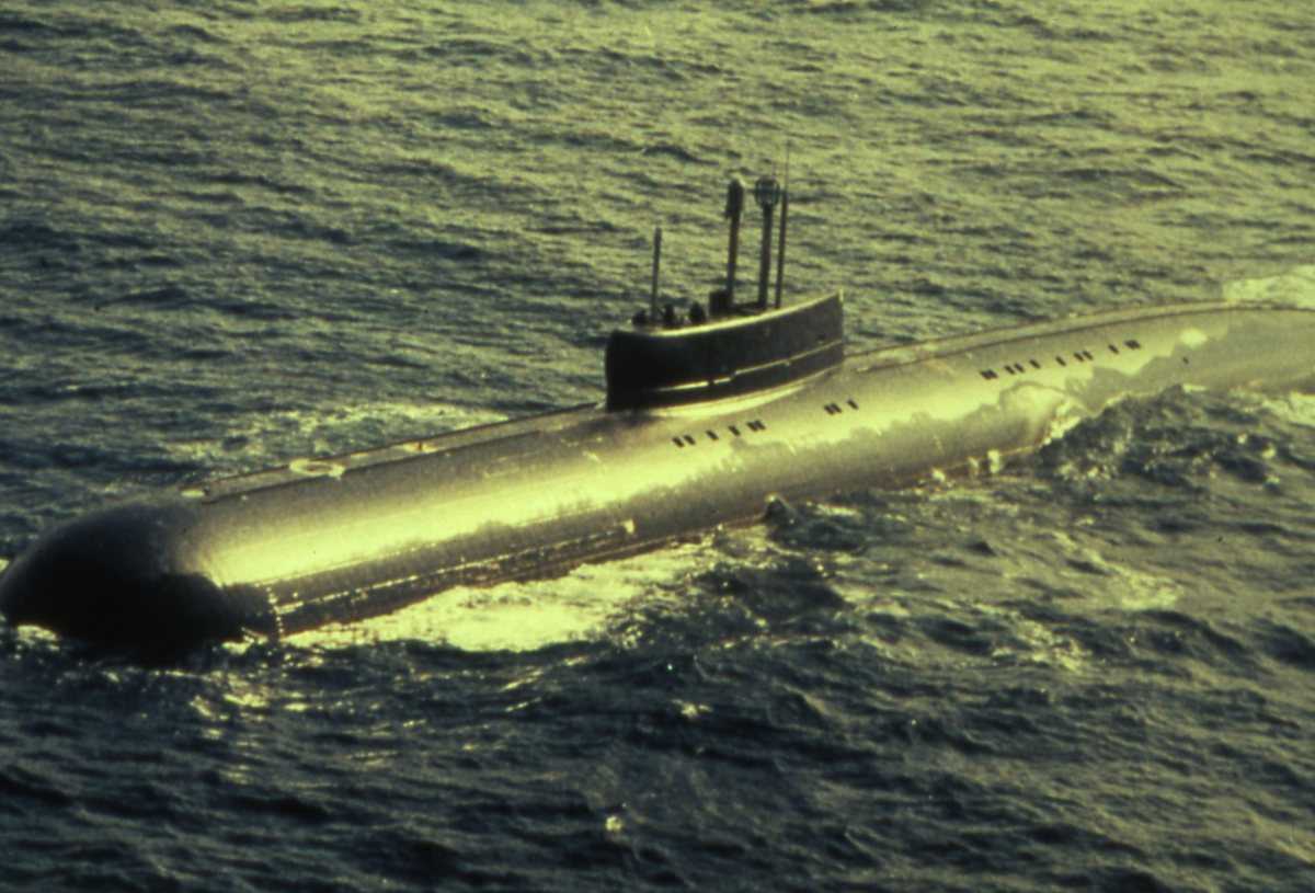 Russisk ubåt av Papa - klassen.