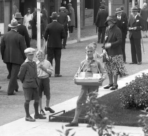 utstilling, Østfoldutstillingen, eksteriør, publikum, flagg,