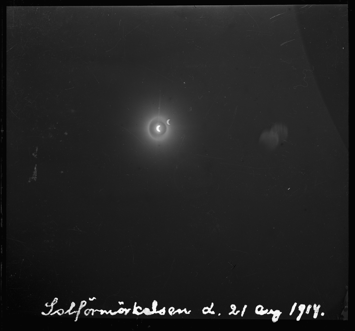 Solförmörkelse d. 21 aug 1914.