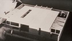 Utkast til Norges paviljong på verdensutstillingen i Brüssel