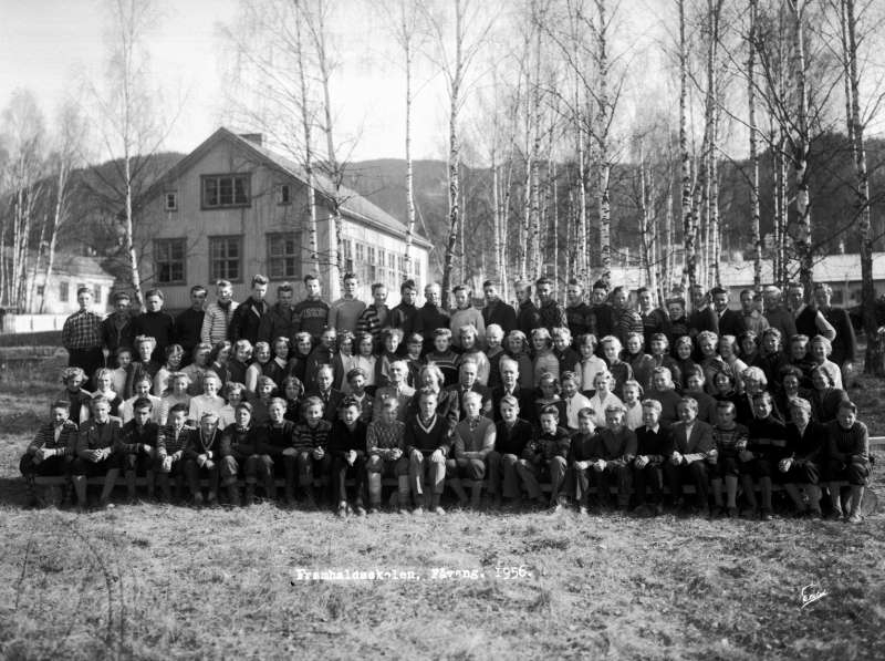 Fåvang framhaldsskole 1956.