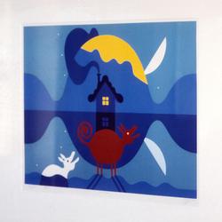 Hunden hans [Grafikk - Serigrafi]