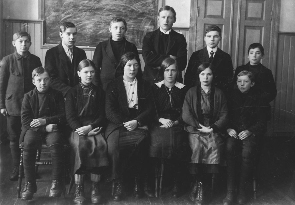 Ant. såkalt fortsettelsesskole 1915 (eller kveldsskole)