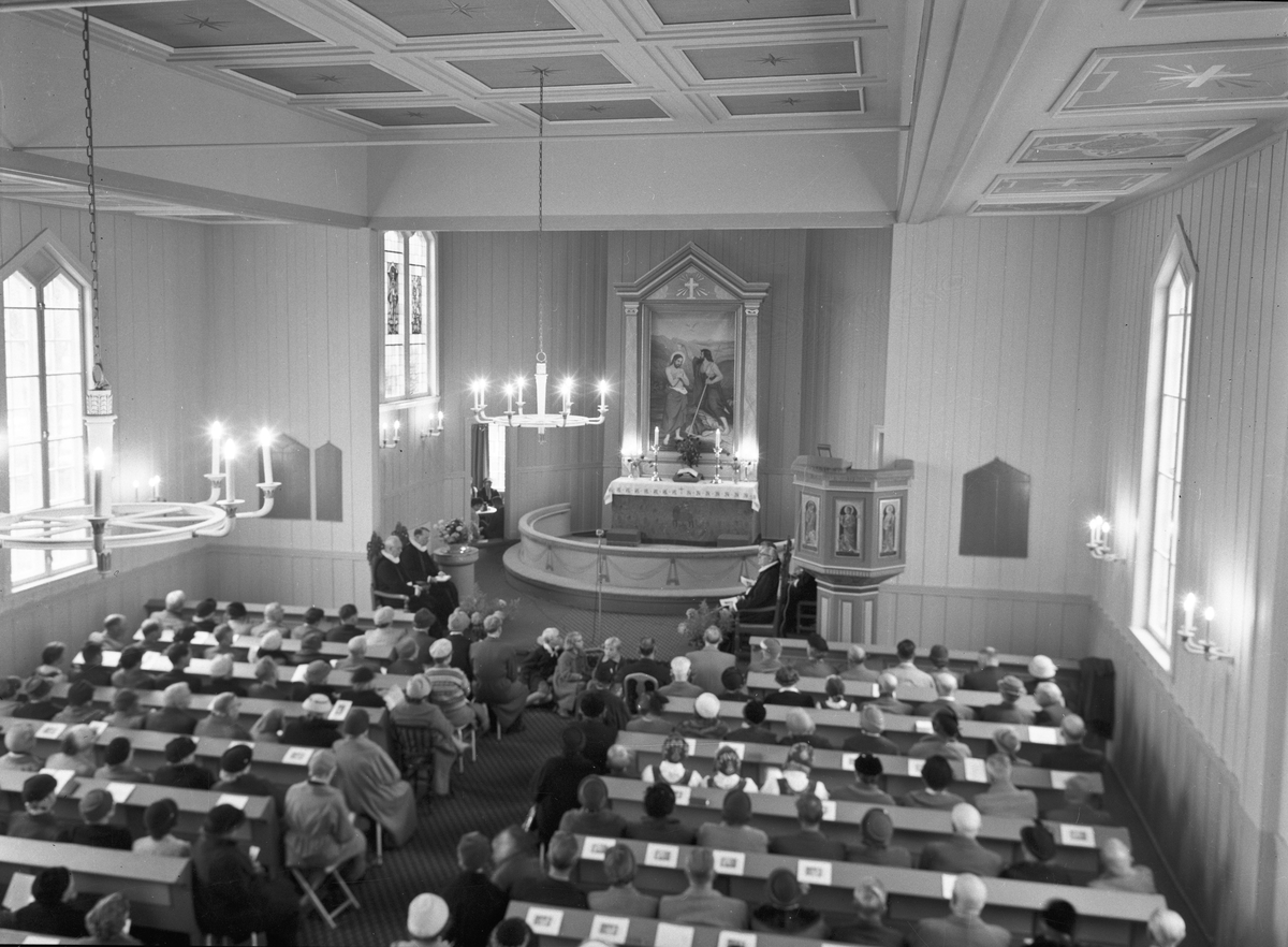 Langset Kirke. 100 års jubileum 18. okt.1959.