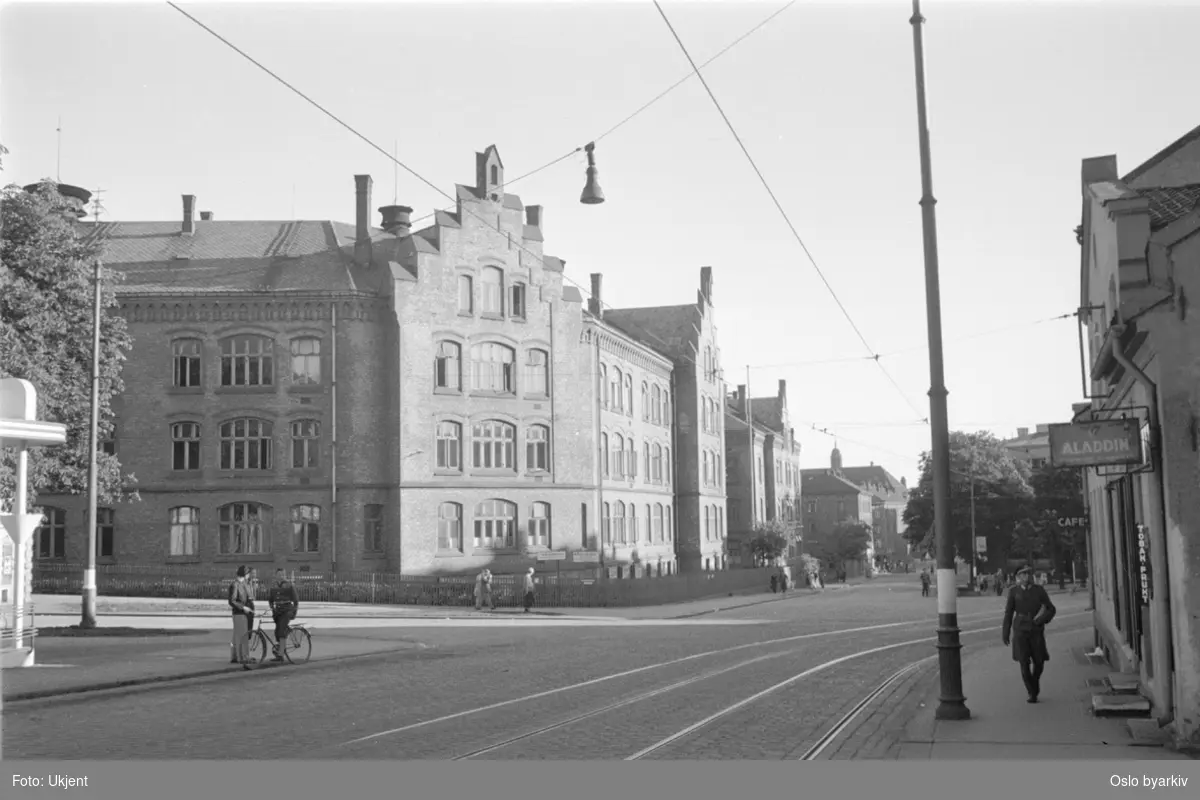 Trondheimsveien ved krysset mot Blytts gate og Lakkegata. Lakkegata ...