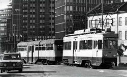 Trikk på Ekebergbanen med nummer 1016 (i drift 1933-1974) me