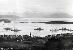 Molde by sett fra nord., Molde by sett fra nord..Flåtebesøk 