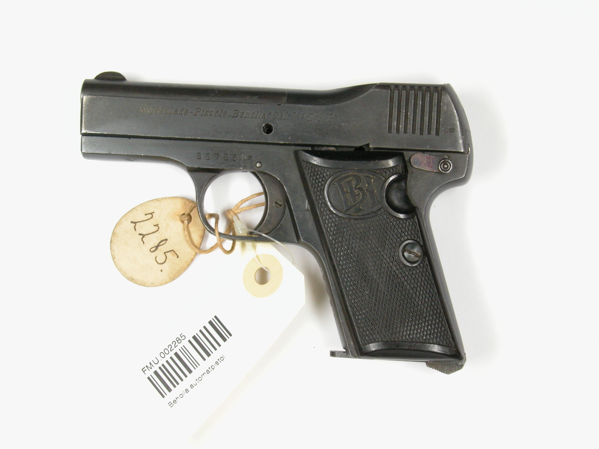 Pistol 7,65 mm Beholla