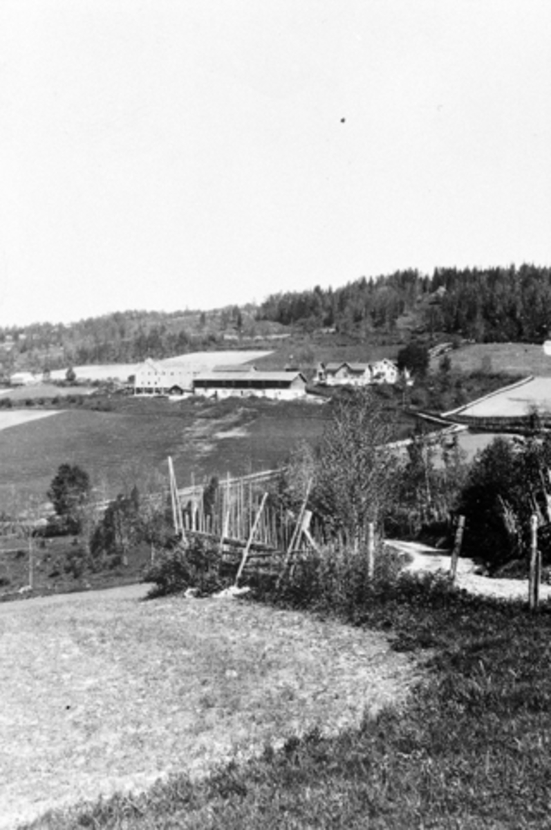 Gardsbruk, Tørud gård med vegen fra Mørkved store, ned til Brumunddal.