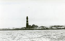 Slettnes Fyr. Foto tatt fra sjøen. 1941/42