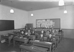 Klasserom på Berg skole med klasse 1b