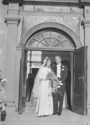 Erling Kvande med brud