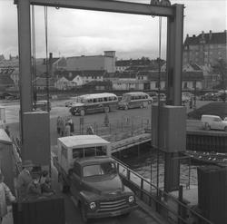 Trafikk ved Fosenfergas avgang på Skansen
