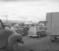 Trafikk ved Fosenfergas avgang på Skansen