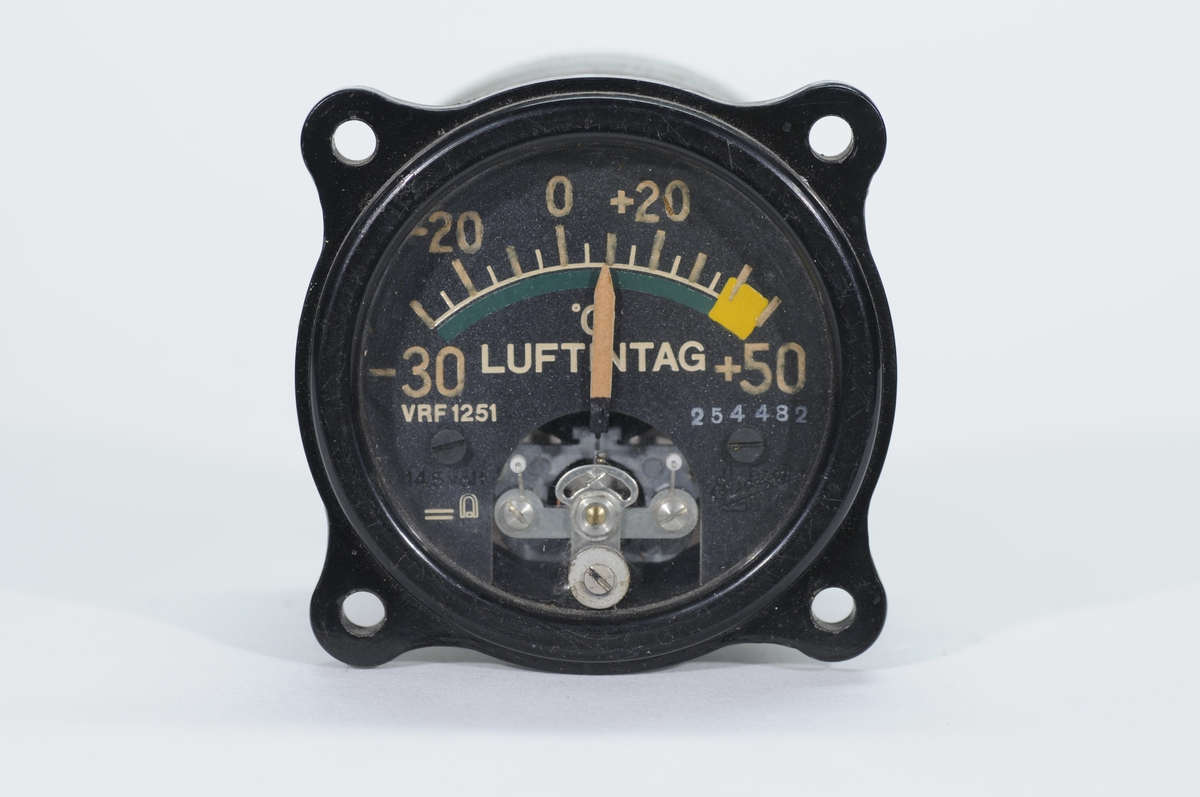 Luftintagstemperaturindikator VRF1251. Graderat -30 - +50 grader celcius.