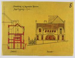 Forandring af Bagermester Johnsens Bageribygning  [Tverrsnit