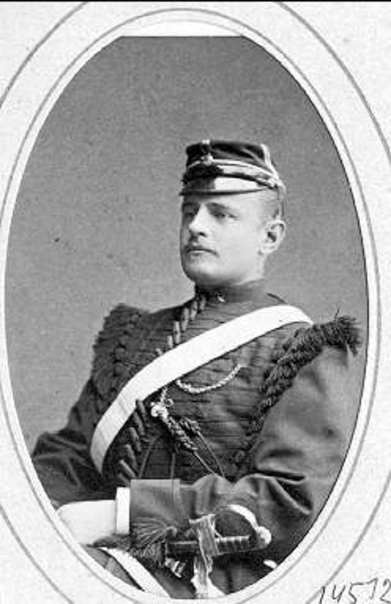 Porträtt av underlöjtnant Fredrik Gustaf Cassel