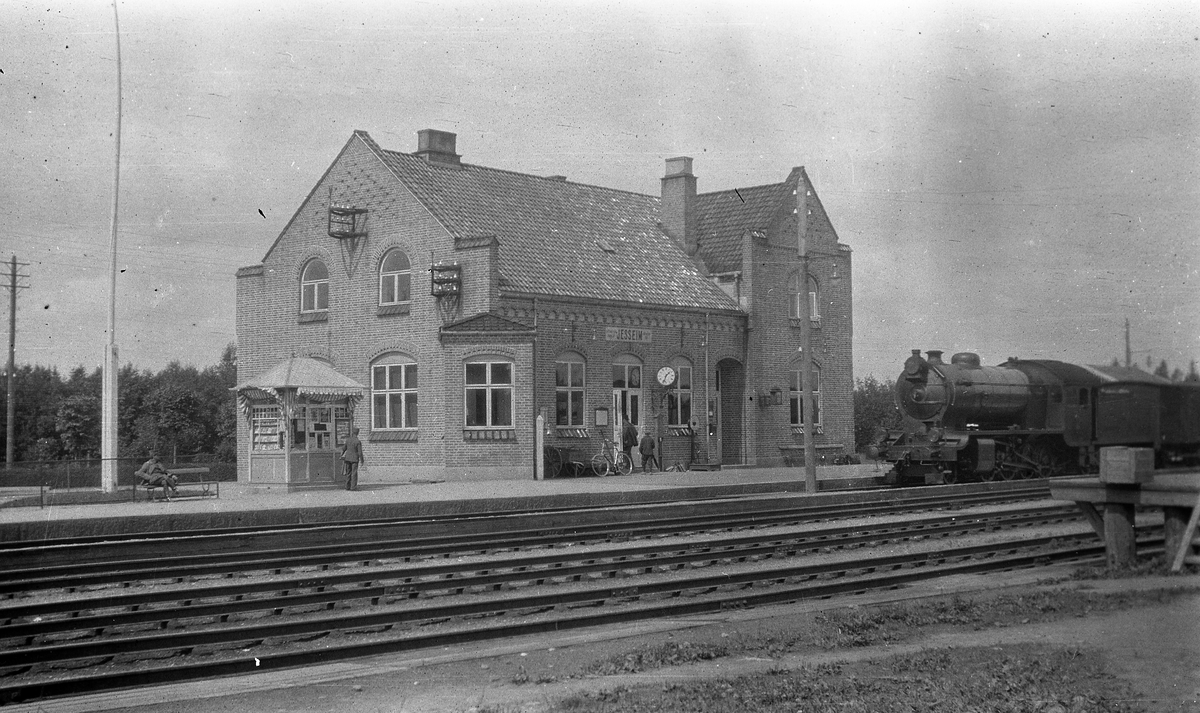 Jessheim jernbanestasjon ca. 1915.