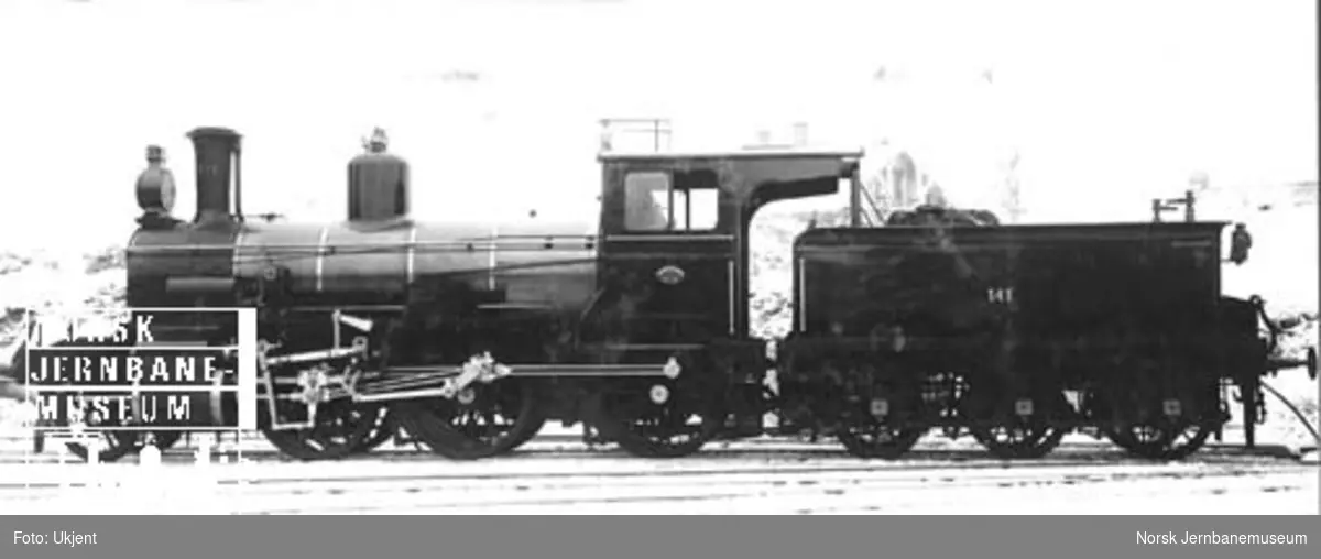 Damplokomotiv type 15c nr. 141 ved leveransen