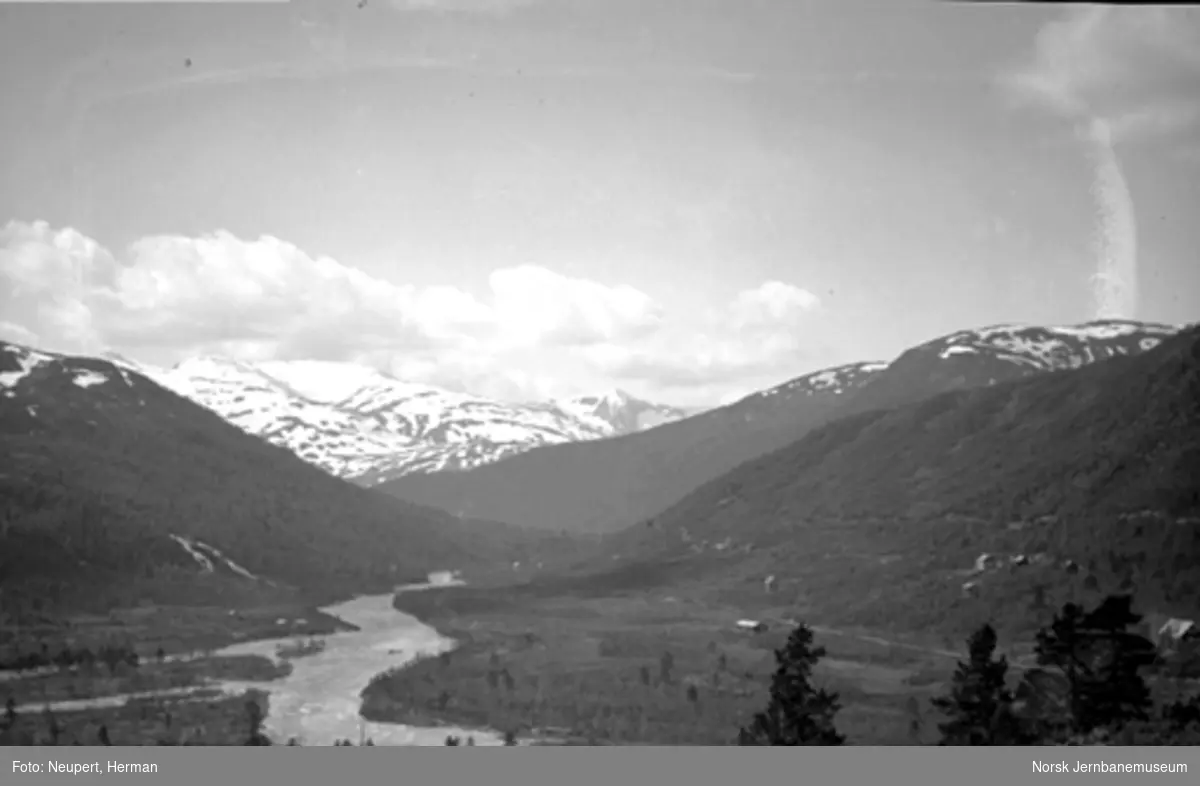Utsikt fra Bergensbanen ved Mjølfjell