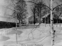V.Gaustdal Prestegård  Vinter Sno