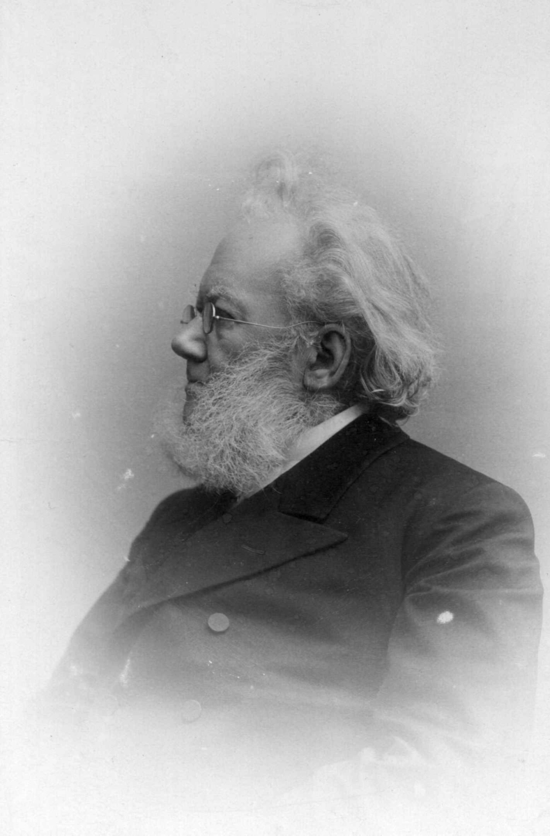 Portrett av Henrik Ibsen. 