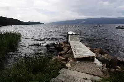 Rørvik, utsikt sørover i Drammensfjorden.