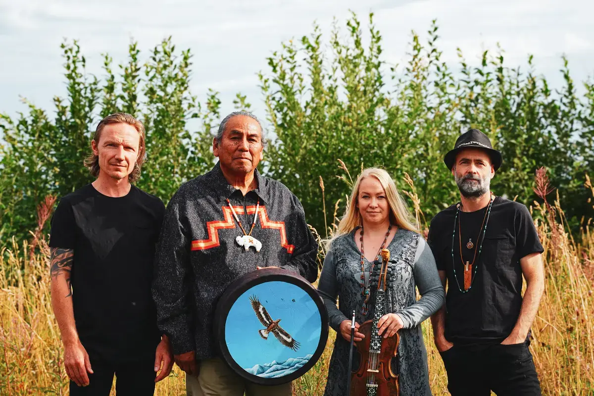 Musikere Sven Andreen, Fred Hill Sr., Martine Kraft og Nils Jørgen Kraft